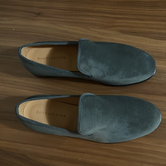 Brand New Grey Suede Duke & Dexter Loafers. Size 10. Handmade in England. - Picture 5 of 9